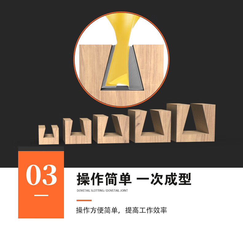 燕尾刀槽铣铣刀木工铣刀具修边机刀头雕刻机锣刀子口荀刀1414直径635