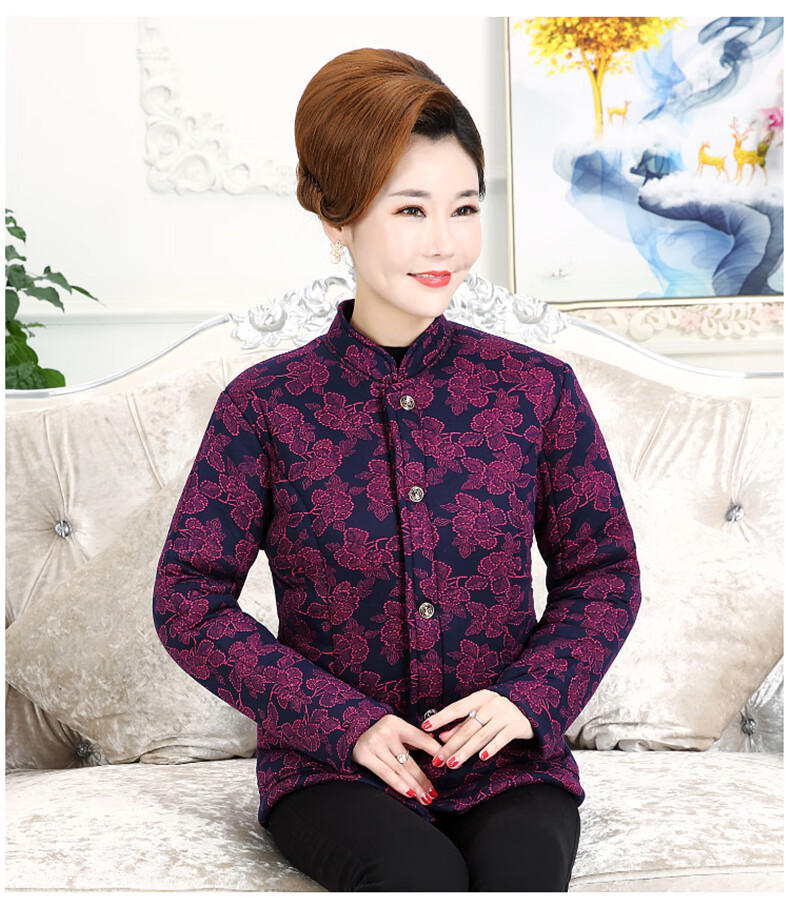 雅鹿旗舰官方店特价捡漏妈妈驼绒棉衣女中老年人居家小棉袄奶奶加肥
