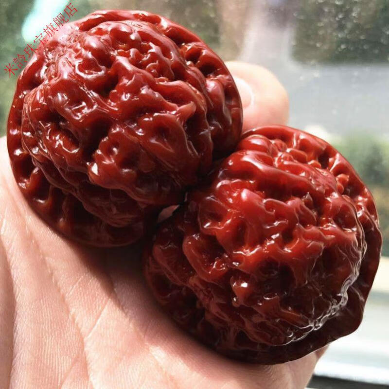 文玩核桃机刷包浆玉化官帽把玩精品配对狮子头四座楼手把件男女机刷