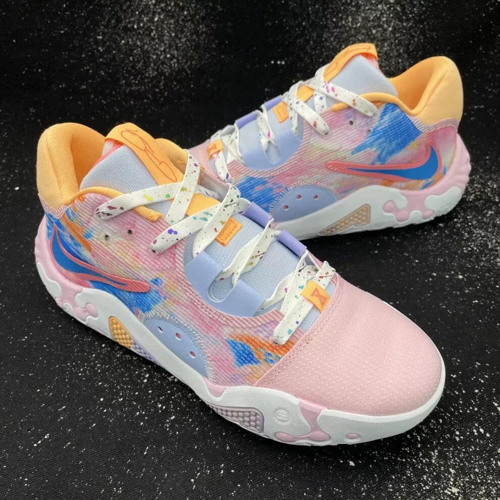 6 ep printed swoosh保罗乔治6粉蓝af1空军一号blazer鞋带 粉蓝鸳鸯