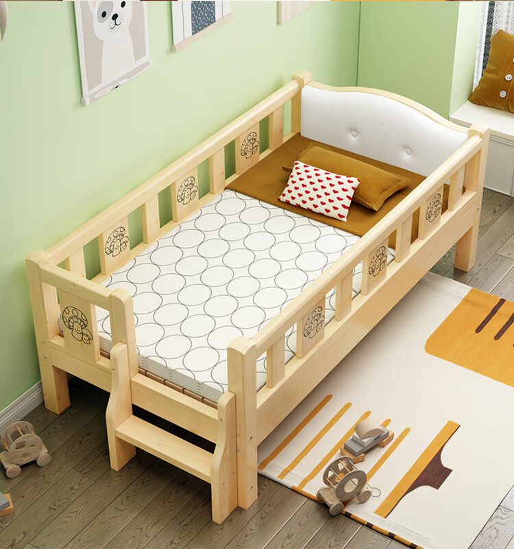 儿童床软包床头护栏男孩女孩公主床宝宝加宽小床婴儿拼接大床 软包168