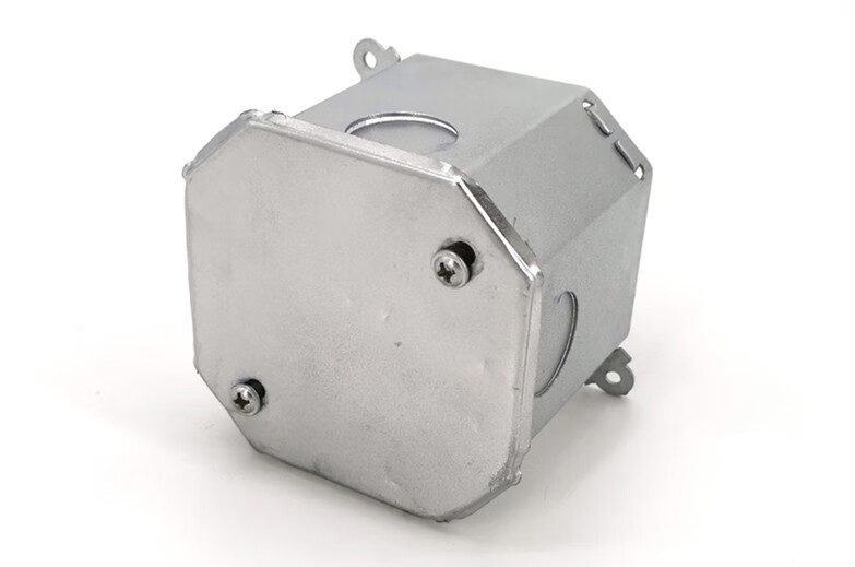 86型金属通底方八角外耳接线盒镀锌铁预埋开关灯头100起发不含运费