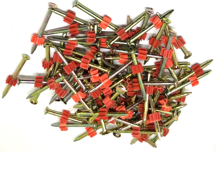 高强度射钉钢钉挂画广告钉水泥墙钉空调钉22273242526272mm32小包40个
