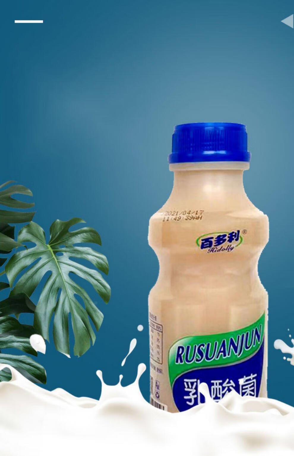 乳酸菌风味饮料大瓶340ml6瓶常温饮品原味学生早餐营养风味酸奶整箱装