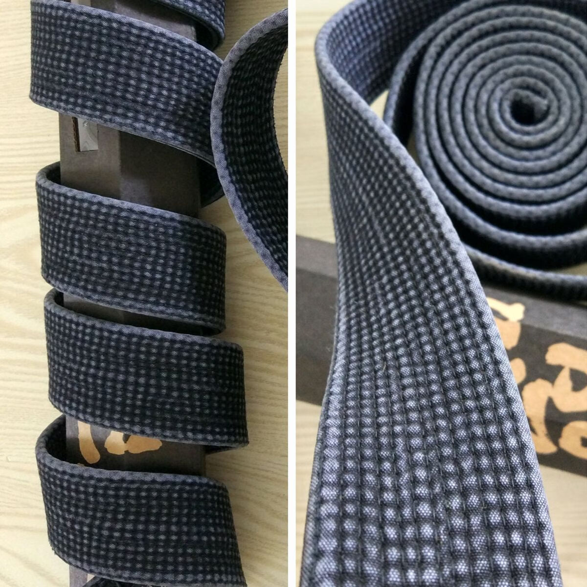 跆拳道腰带 跆拳道黑带绣字水洗做旧款教练做旧腰带刺绣黑带大师带