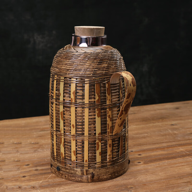 竹编水壶老式热水瓶竹编壳家用怀旧暖瓶复古保暖壶温暖水壶保温暖水瓶