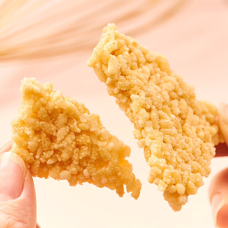 来伊份糯米锅巴268g内含12小包大包袋装大米锅巴小吃膨化食品安徽特产