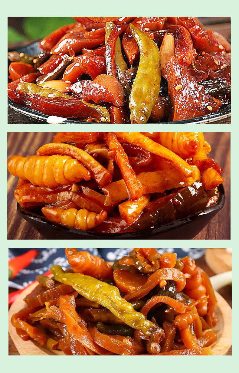 酱八宝什锦酱菜开胃小咸菜萝卜黄瓜宝塔500g早餐下饭菜 500g两袋【2斤