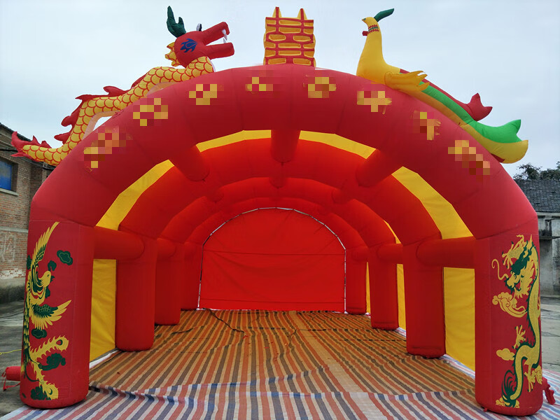 充气帐篷气模拱棚酒席饭棚遮阳婚庆喜棚红白喜事舞台婚庆帐篷m9 五拱