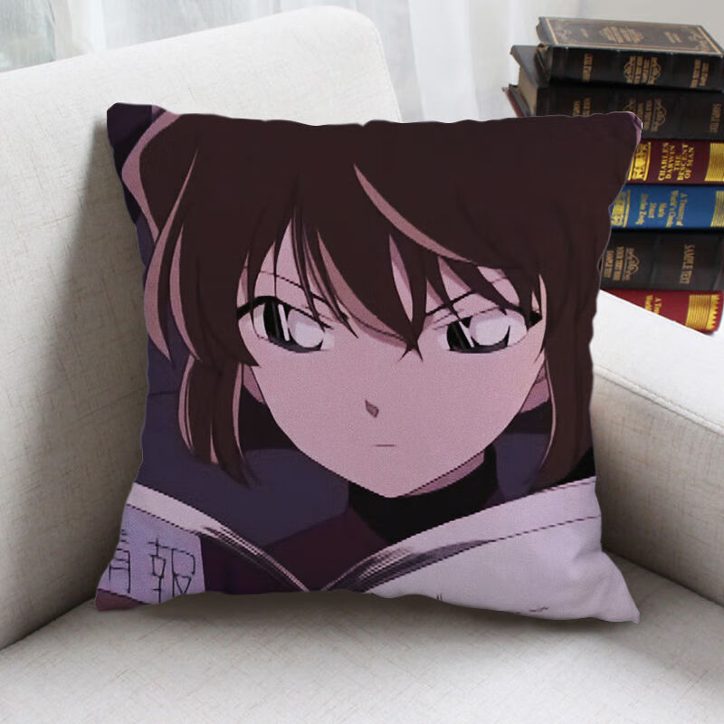 灰原哀动漫抱枕双面名侦探柯南周边二次元靠枕定做枕头生日礼物 j 50*