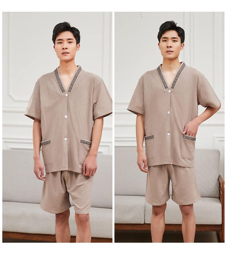 汗蒸服桑拿服男女式洗浴中心艾灸服温泉前后开扣女款男开背桑拿按摩