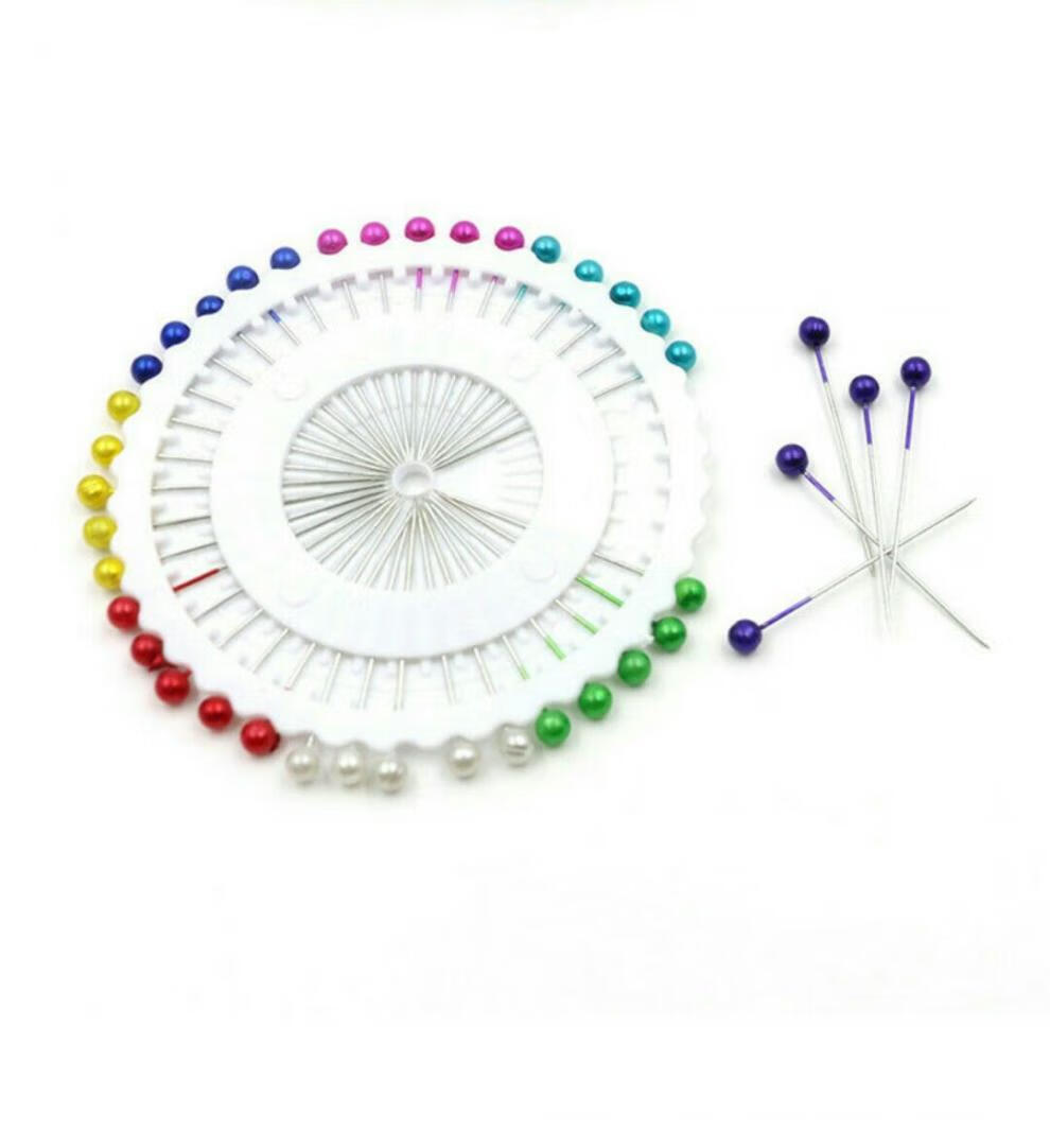 珠针大头针固定珍珠钉定位针服装立裁针大号定型针彩色插包工具天高