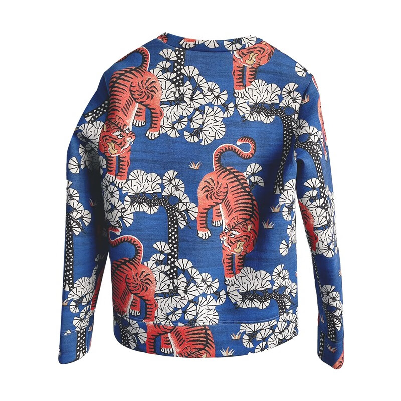 gucci古驰孟加拉虎太空棉卫衣男女同款印花xs码