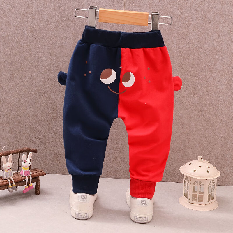 迪士尼(disney)儿童裤子婴儿纯棉鸳鸯裤宝宝春秋季长裤男女童周岁百天