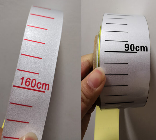 不干胶标识贴罐体自粘刻度尺贴纸米尺贴防水防晒刻度贴透明材质5cm1m