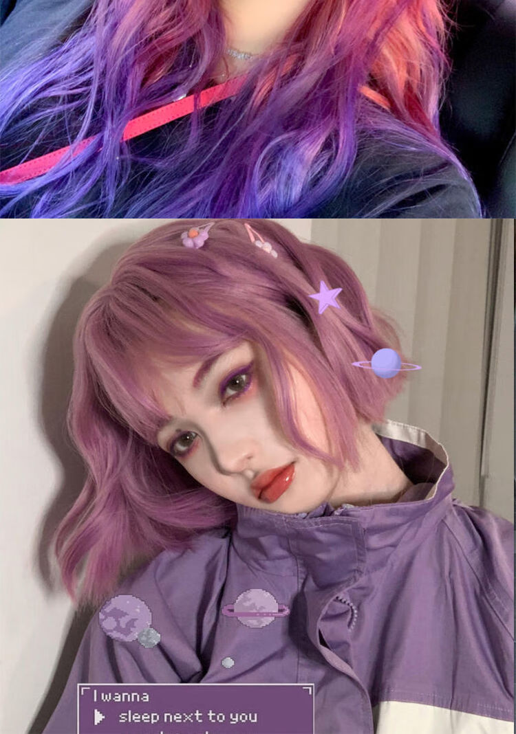 显白网红染膏2021流行仙渣女色青木棕蓝灰奶芋紫粉灰染发剂青木棕需要