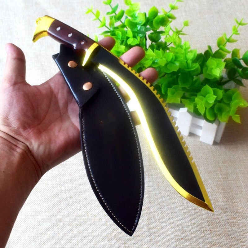 【防身兵器库】周边战龙尼泊尔军刃未大号30兵器库模型 马来剑30厘米