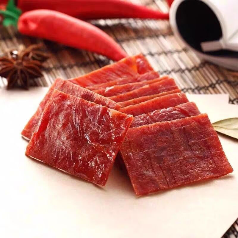 靖江特产丹桂猪肉脯猪肉干独立小包装肉类零食香辣味500g