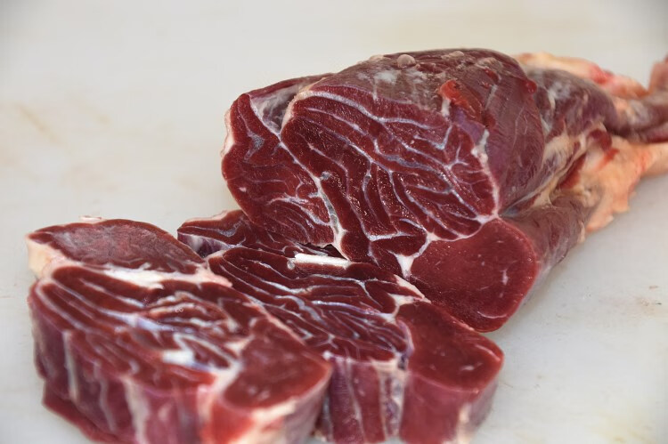 新鲜牛腱子农家散养黄牛肉新鲜现杀牛腱子金钱五花腱 1斤【图片 价格