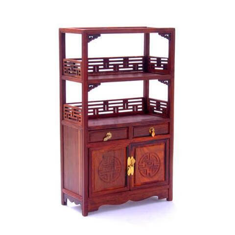 红木工艺品明清古典微型家具红酸枝小家具模型红木摆件红酸枝高低电视