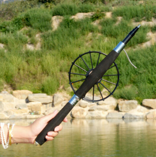 顶真轻奢品牌甲鱼枪套装超轻碳素甲鱼枪轮盘全套锚鱼竿钓鳖枪打鳖竿超