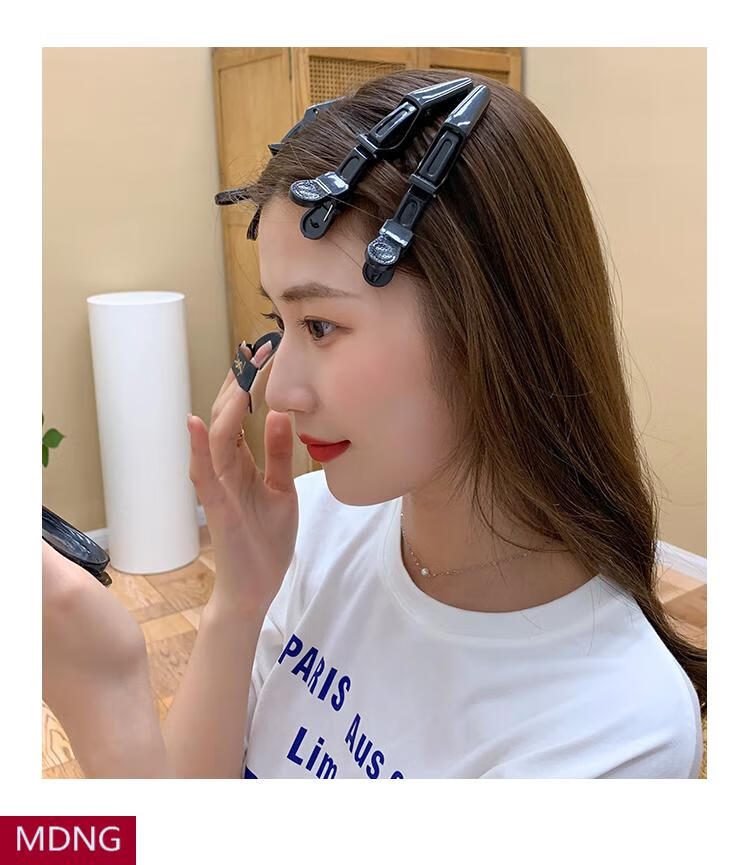 mdng鳄鱼发夹无痕鸭嘴夹发卡美发化妆定位夹刘海夹理发店专用夹子头饰