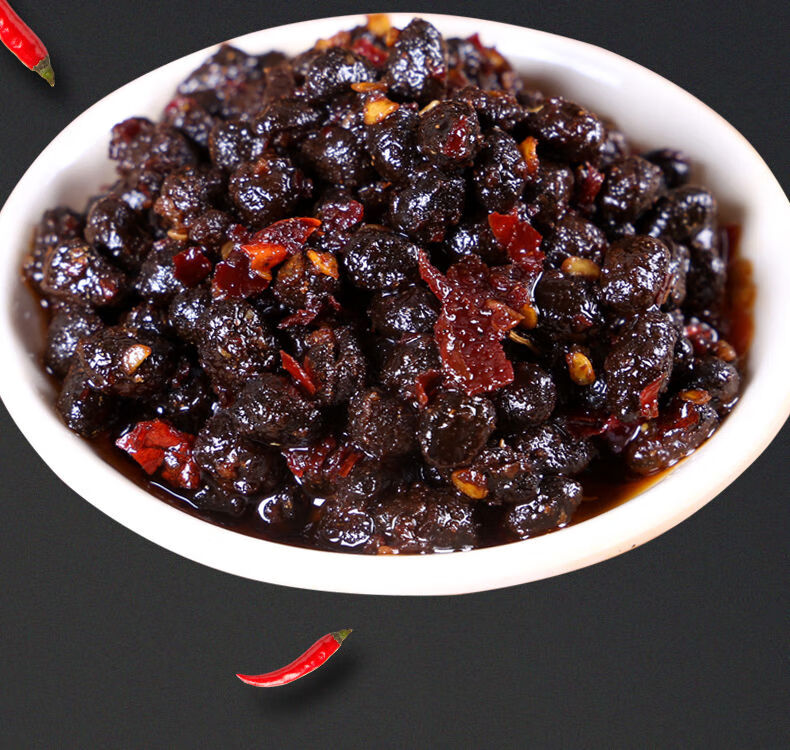 湖南特产风味豆豉瓶装农家辣椒酱自制下饭菜拌面酱豆鼓酱450g风味豆豉