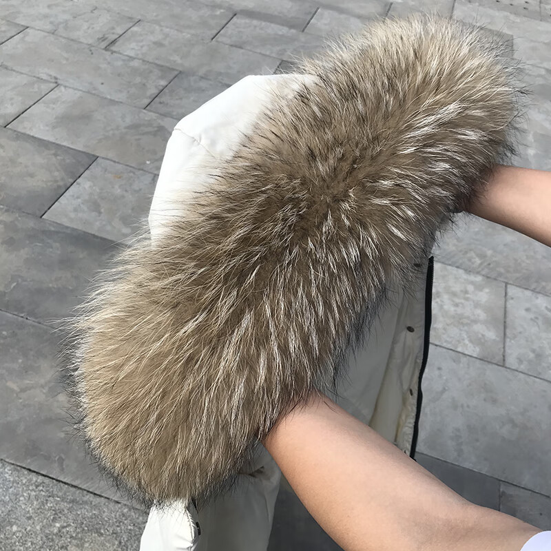 玛拉米新品毛领单买男单卖毛领子真毛单买服毛领男女通用仿仿皮草仿