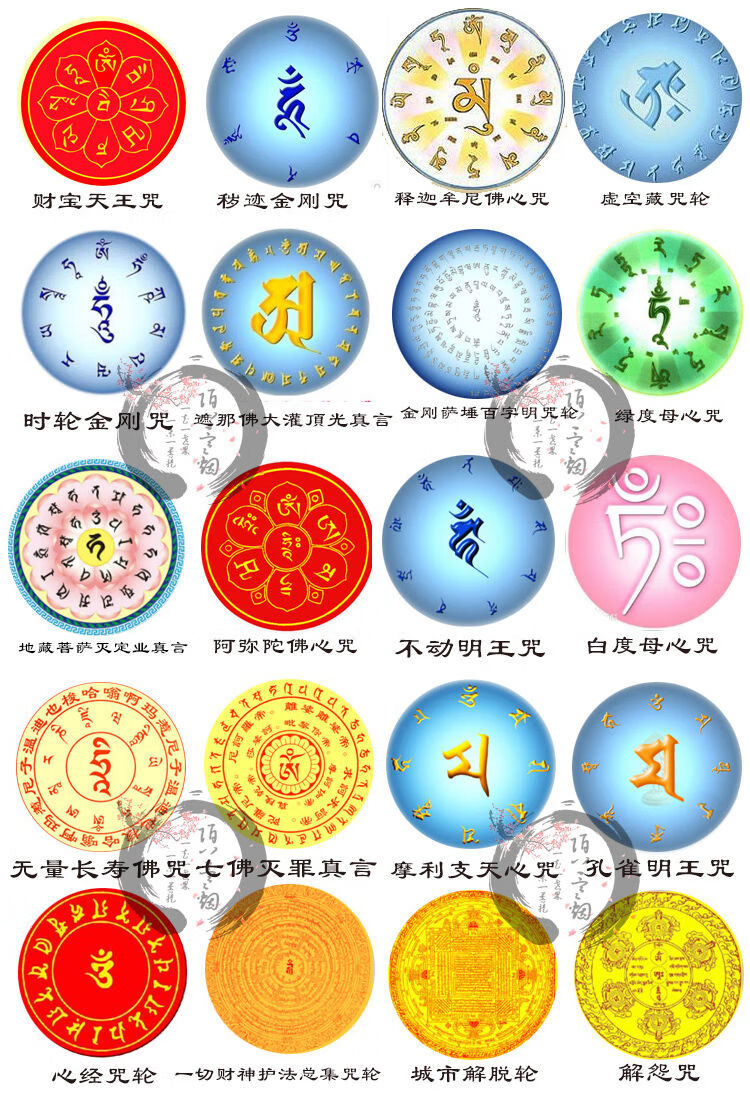 黄财神心咒雨宝咒大随求陀罗尼咒财宝天王咒吊坠定制男女挂件短款生日