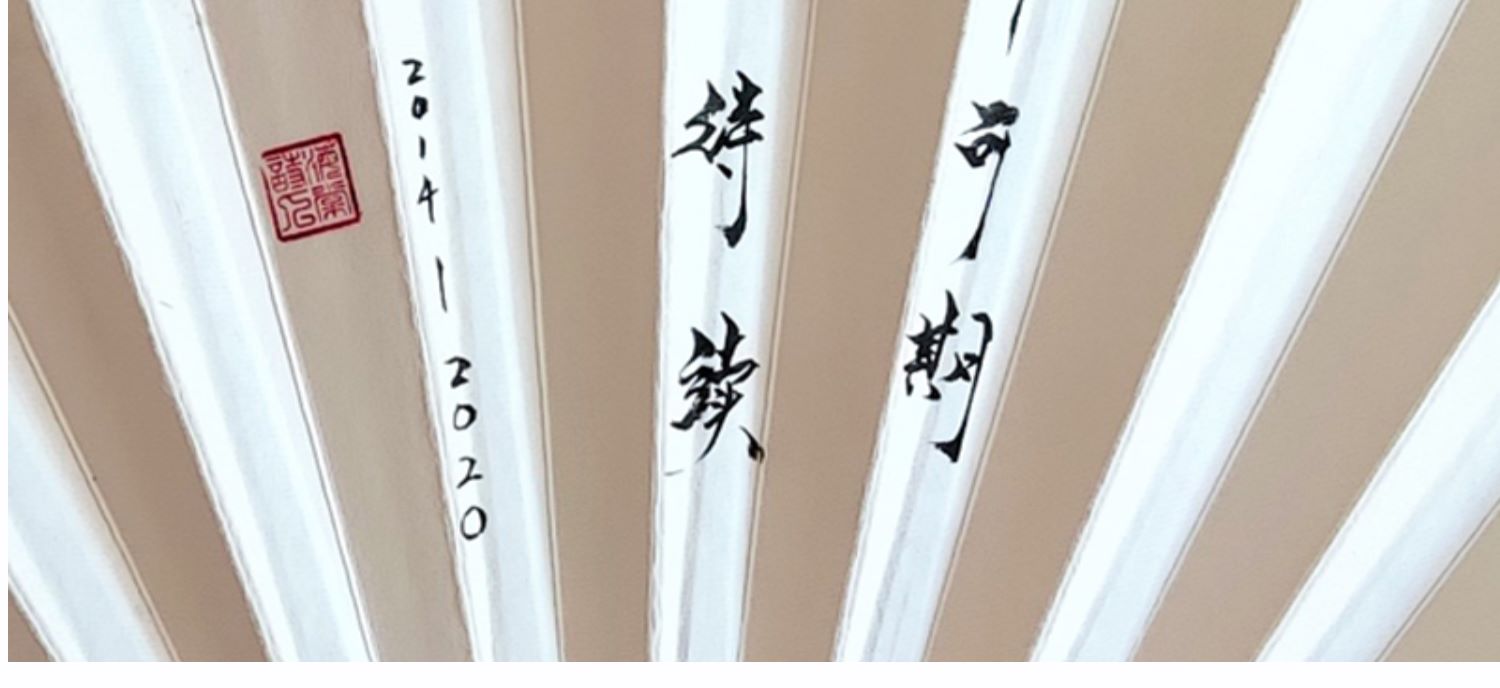 熙华折扇艺术书法题字尚九熙何九华德云女孩纪念款定制扇子古风扇只争