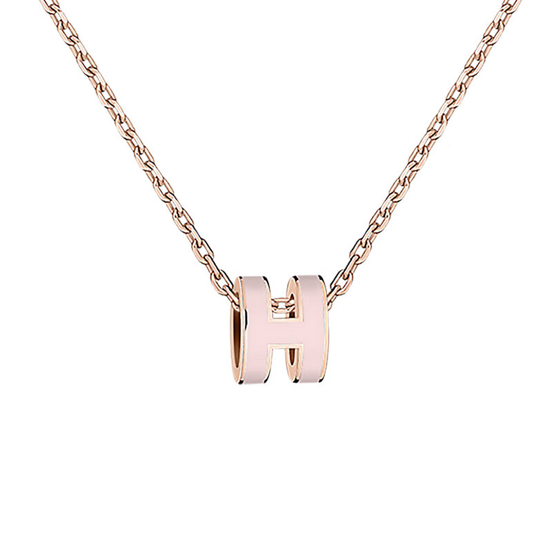 hermes/爱马仕项链女pop h字母迷你吊坠锁骨链旗舰官网专柜正品 mini