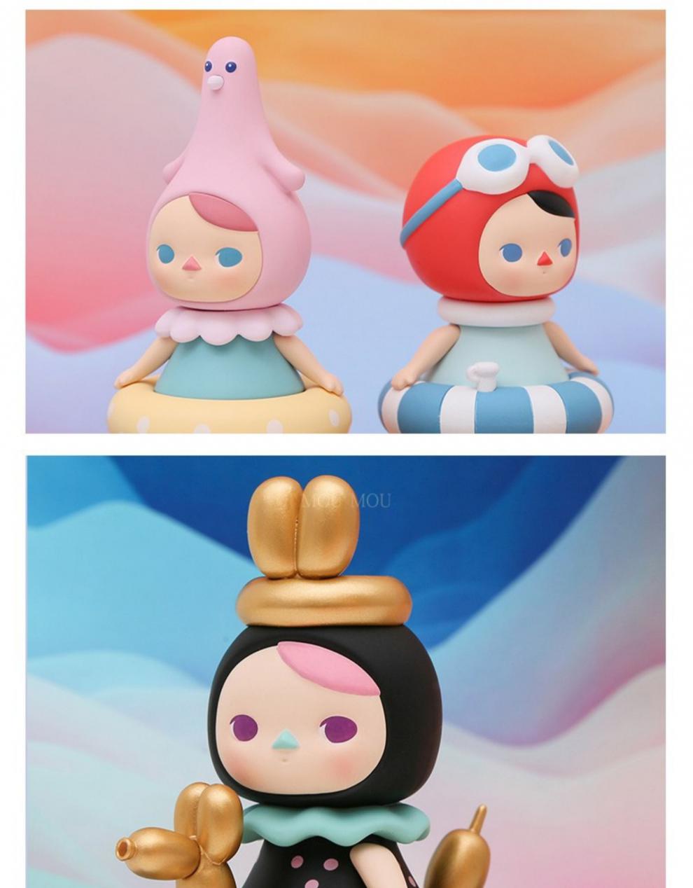 popmartpucky毕奇精灵泡泡圈系列盲盒可爱抖音少女心生日礼物 甜蜜之