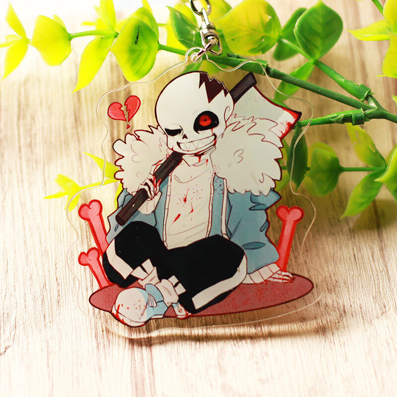undertale挂件周边挂件传说之下sans钥匙扣徽章paprus挂饰fellsans