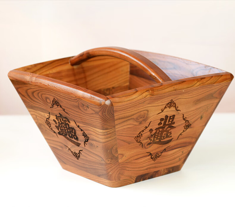 泰钰霏桃木日进斗金摆件家用老式升斗升子米斗四方实木质小号大号升