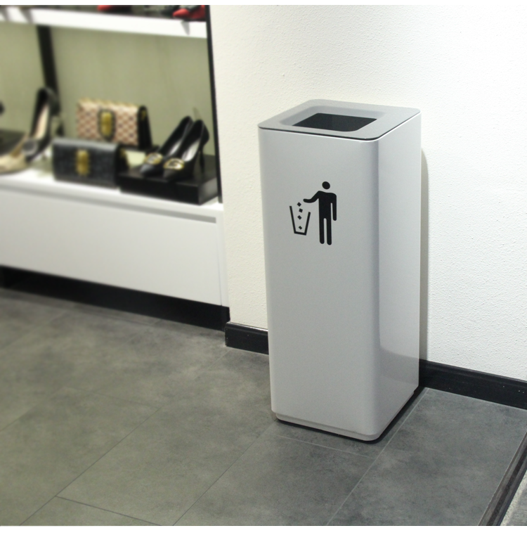 垃圾桶 高端商场商用大号办公大厅写字楼电梯口室外分类立式果皮箱