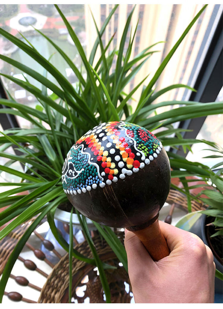 适用于奥尔夫打击乐器椰壳沙锤手工沙蛋椰子砂球幼儿园儿童早教玩具