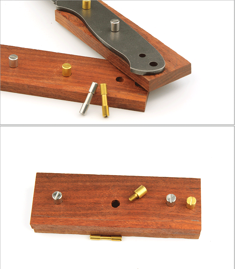 刀柄螺丝 沉头子母铆钉刀柄刀把配件diy 刀柄料 黄铜 不锈钢螺钉 黄铜