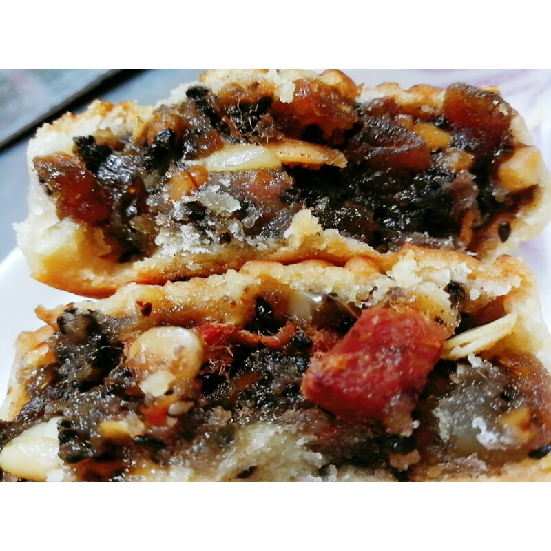 新鲜生产广西都安县特产叉烧月饼广式手工月饼125g 10个(2.