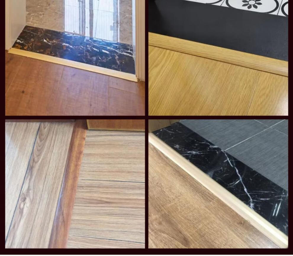 木地板收边条t型自粘装饰线条门槛收口压条地板缝隙遮挡封边条01带