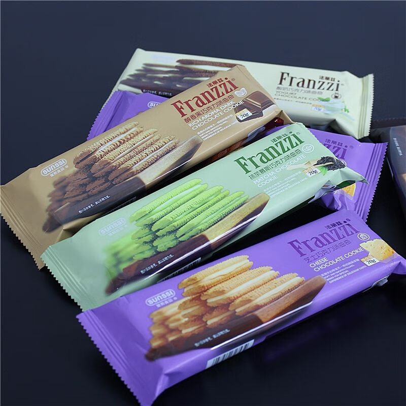 3月新货整箱法丽兹70g袋装夹心曲奇抹茶酸奶香草芝士巧克力香