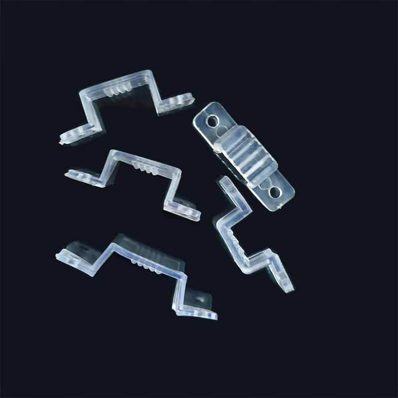 黛惑 灯带卡子透明软固定卡扣 透明软卡(17*8mm)【100个】带钉【图片