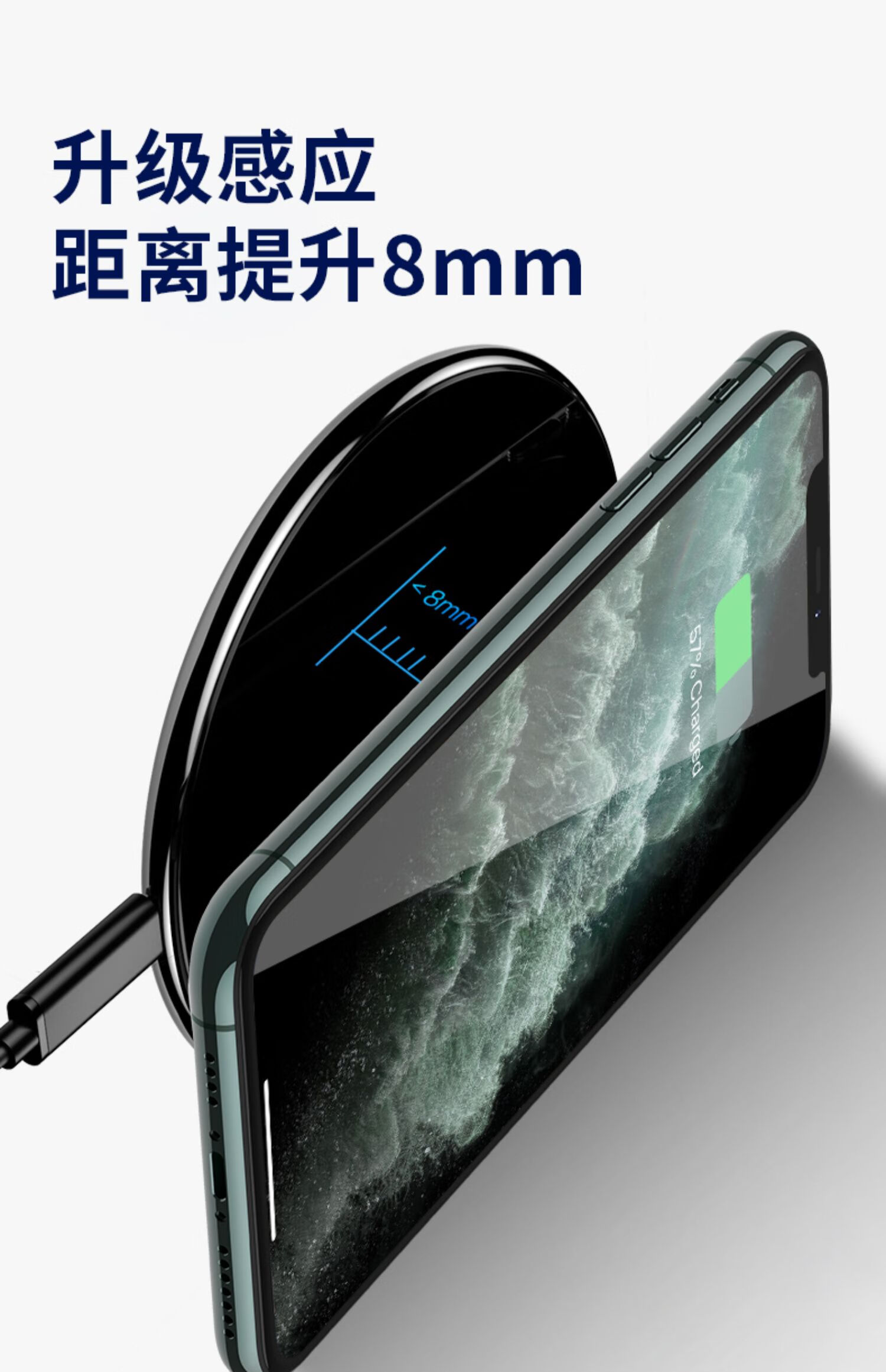 kasle 适用vivox60无线充电器x50桌面s9充电快充iqoo7自动感应iqoo3闪