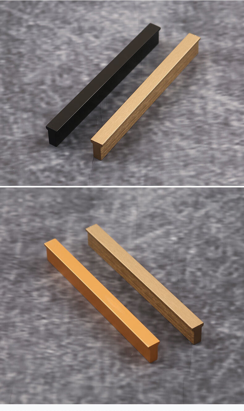 佳楚拉手现代门把手抽屉小拉手 铜拉丝-孔距96mm【图片 价格 品牌
