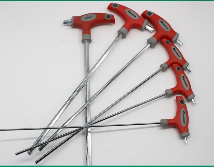 六角扳手加长t型内六角扳手特长带手柄加长杆内六方六棱螺丝刀34568mm