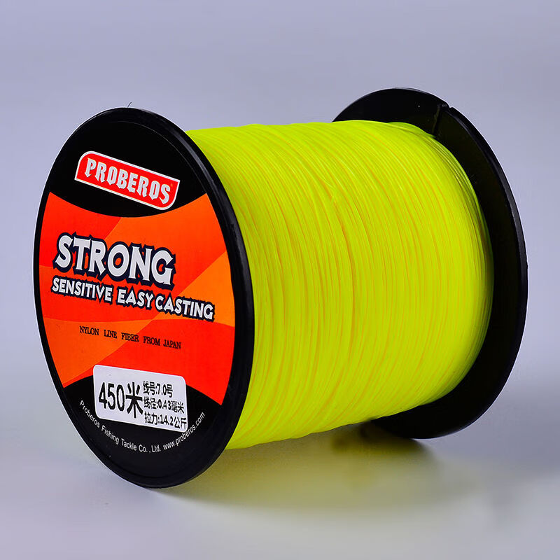 e鱼线尼龙线进口原丝主线子线450米100米抛竿海竿路亚矶钓台钓渔线音