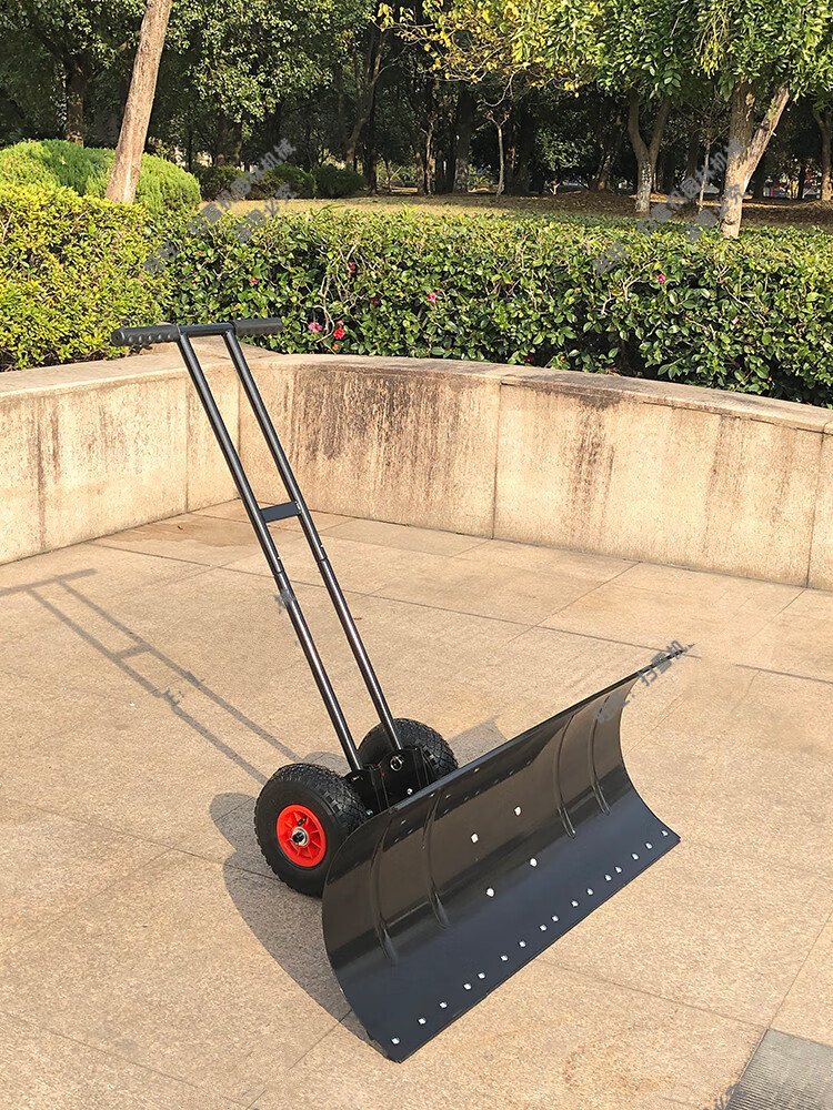 小型手推轮式除雪机 扫雪机工具推稻除雪铲推雪板除雪推玉米神器 锰钢