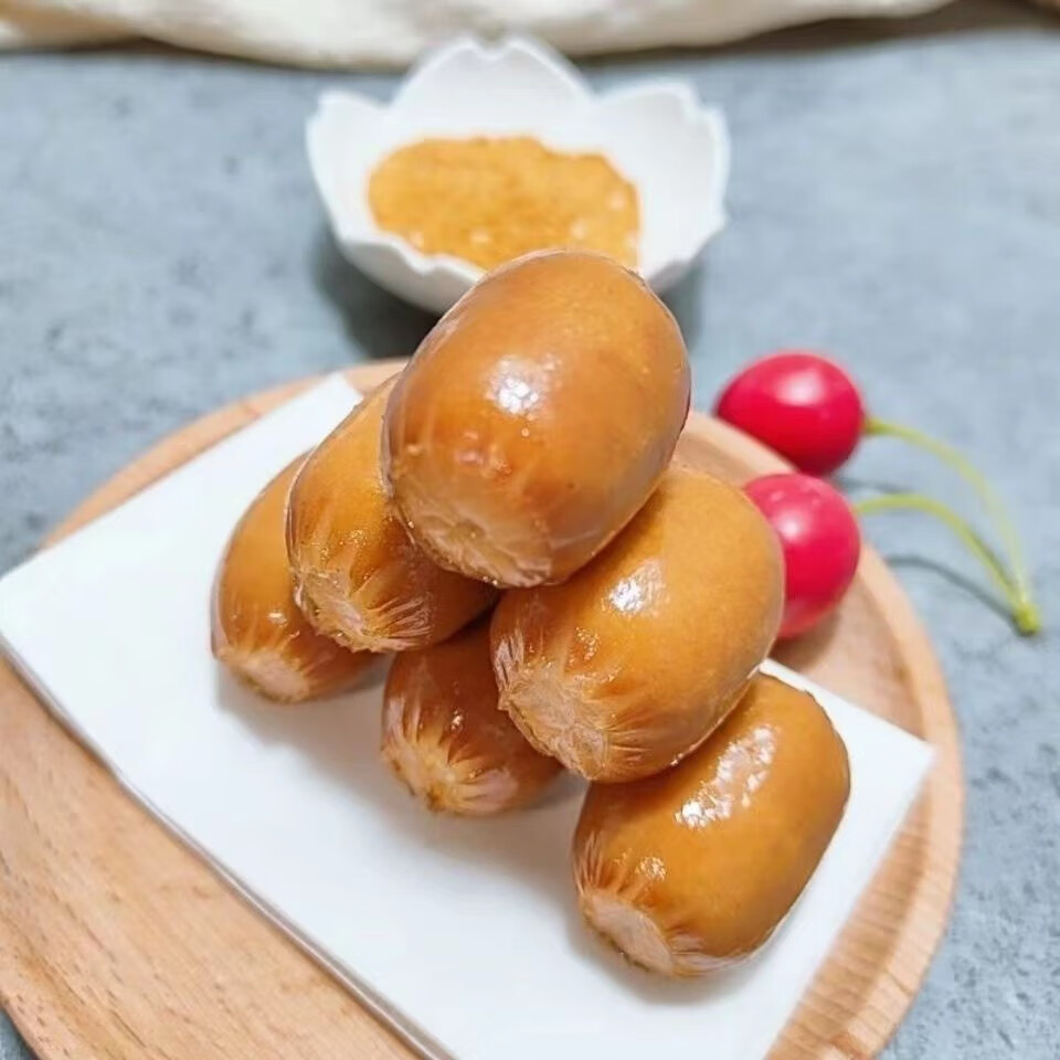 元族 维京大包装芝士波波肠 1kg大包装烟熏风味芝士味脆皮波仔肠火锅