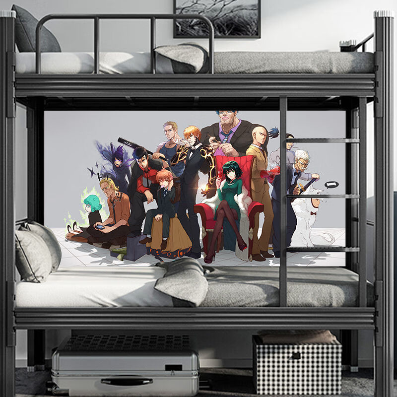 一拳超人动漫卡通海报免打孔贴纸背景男生游戏自粘宿舍卧室墙壁纸款1