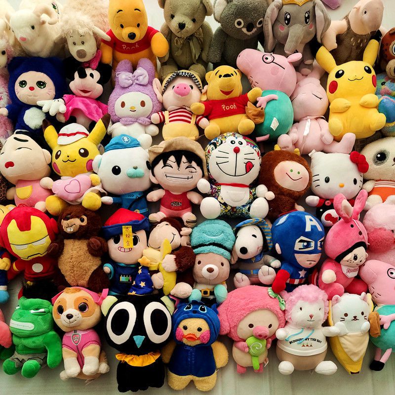 婚礼抛洒毛绒玩具结婚小公仔地摊娃娃机玩具抓机地推套圈毛绒批发2025