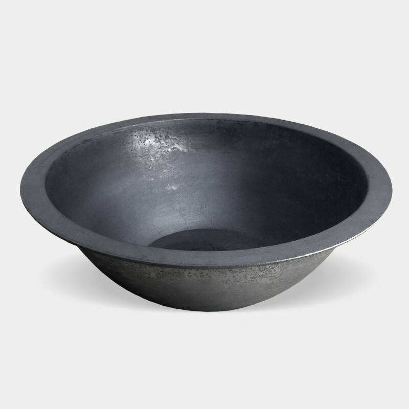 山东滕州圆底平底商用大铁锅加厚生铁炒锅老式灶台炖锅凹面电磁炉4213